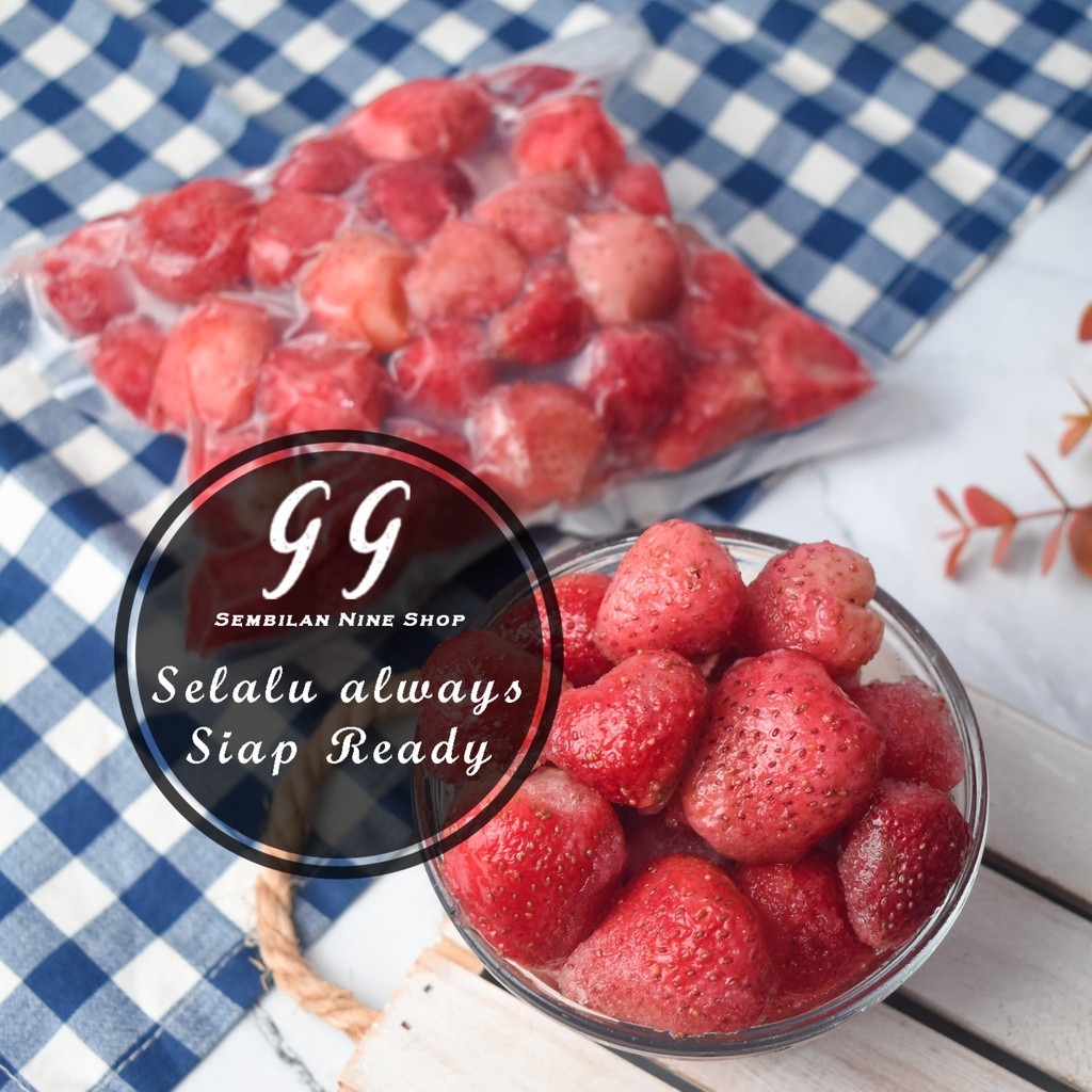 

Strawberry IQF 500 Gram Frozen Fruit USA Stroberi Beku Import Grade A