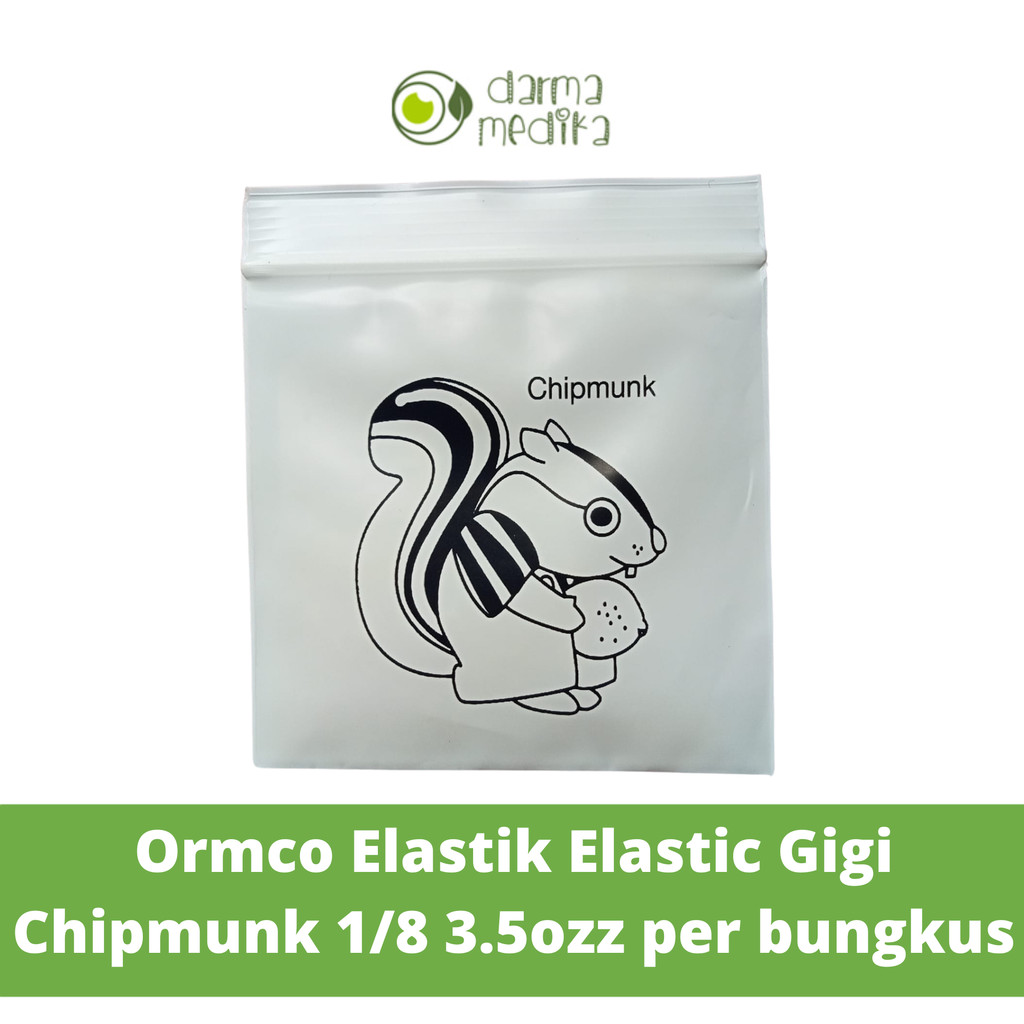 Ormco Elastik Elastic Gigi Chipmunk 1/8 3.5ozz per bungkus