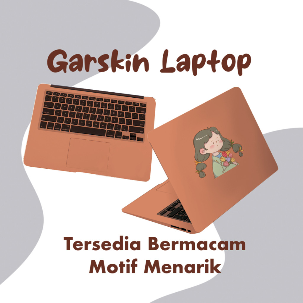 Garskin Laptop Stiker Anti Gores Karakter lucu kartun Cute Full set 10 12 13 14 15 inch Acer Lenovo