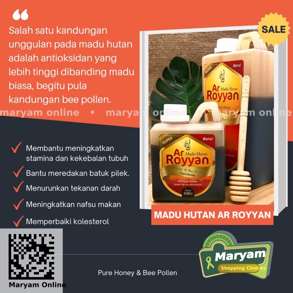 

Madu Hutan Arroyyan 500gr Madu Ar royyan