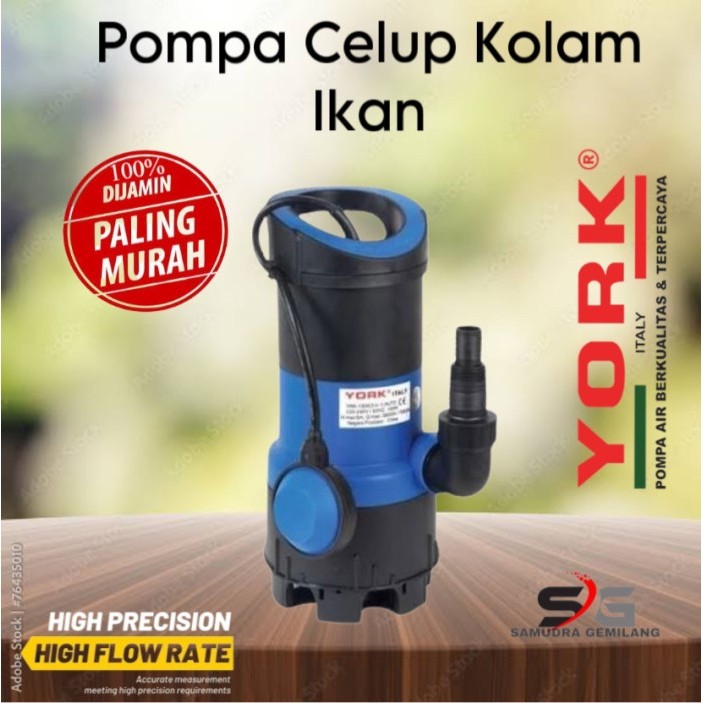 POMPA CELUP KOLAM IKAN YORK ITALY 130A SUBMERSIBLE PUMP