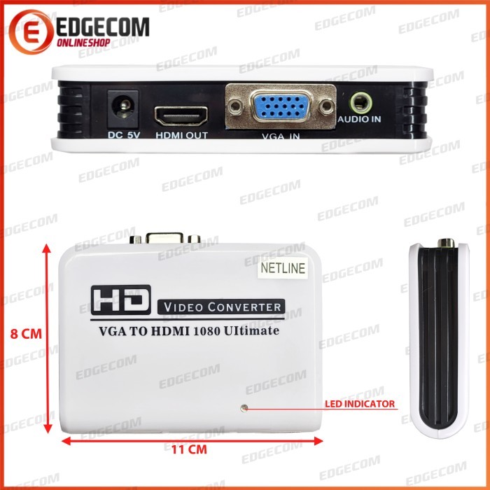 konverter VGA TO HDMI NETLINE