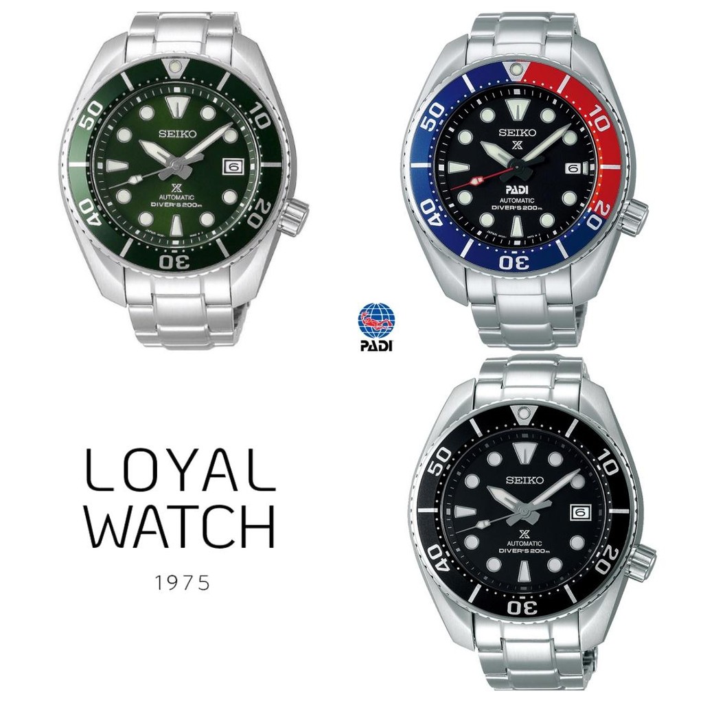 Jam Tangan Seiko Prospex SUMO DIVER PADI Pria SPB181J1 SPB103J1 SPB101J1 Original Garansi Resmi