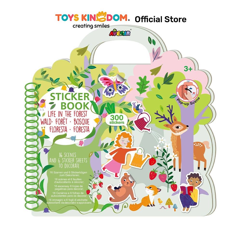 

Toys Kingdom Avenir Set Sticker Book Forest Stb230005 Kids Toy Toys Mainan Seni Diy Set Mainan Kreativitas Anak Buku Stiker