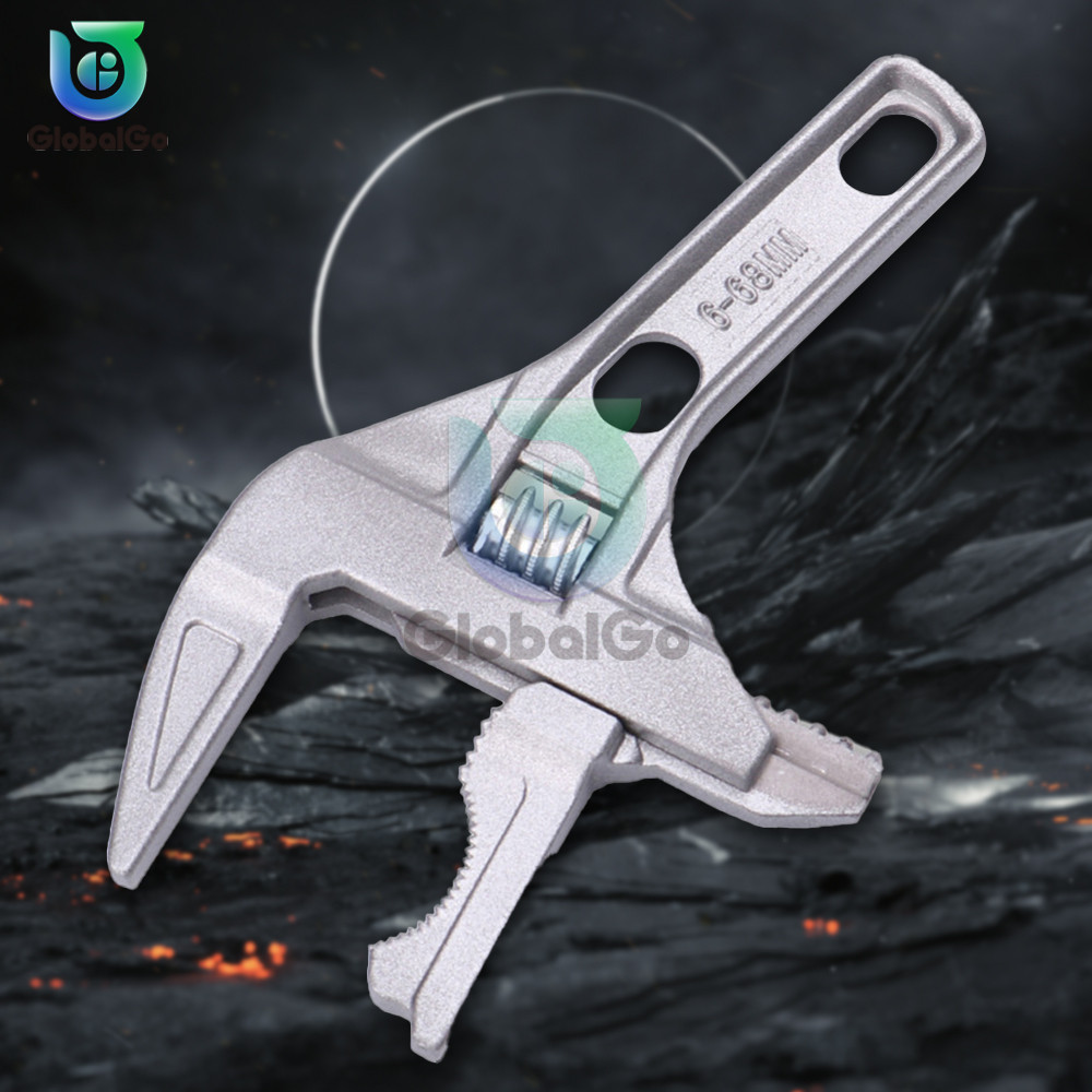 

Multi-function Adjustable Wrench Aluminium Alloy Large Open Wrench Universal Spanner Water Pipe Screw Bathroom Repair Tool