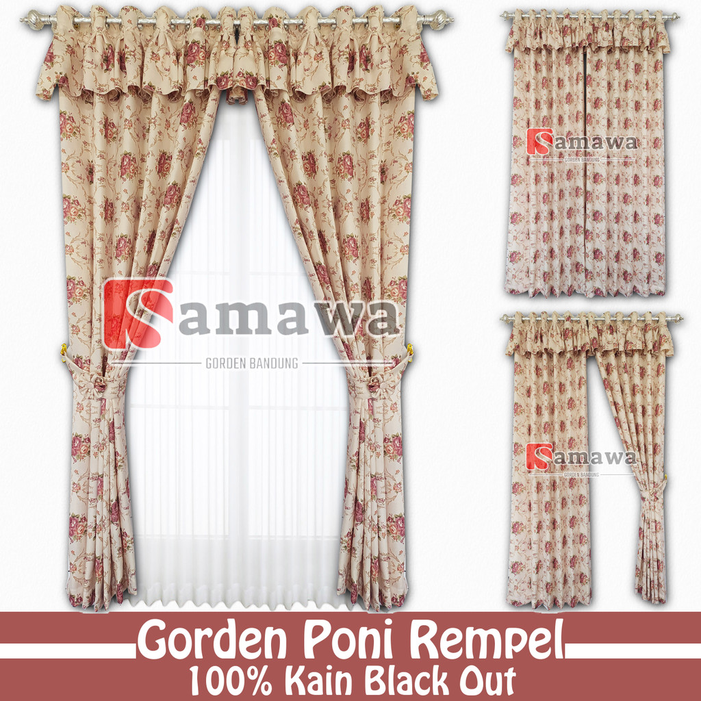 Gorden Pintu Kamar Poni Rumbai Jendela Minimalis