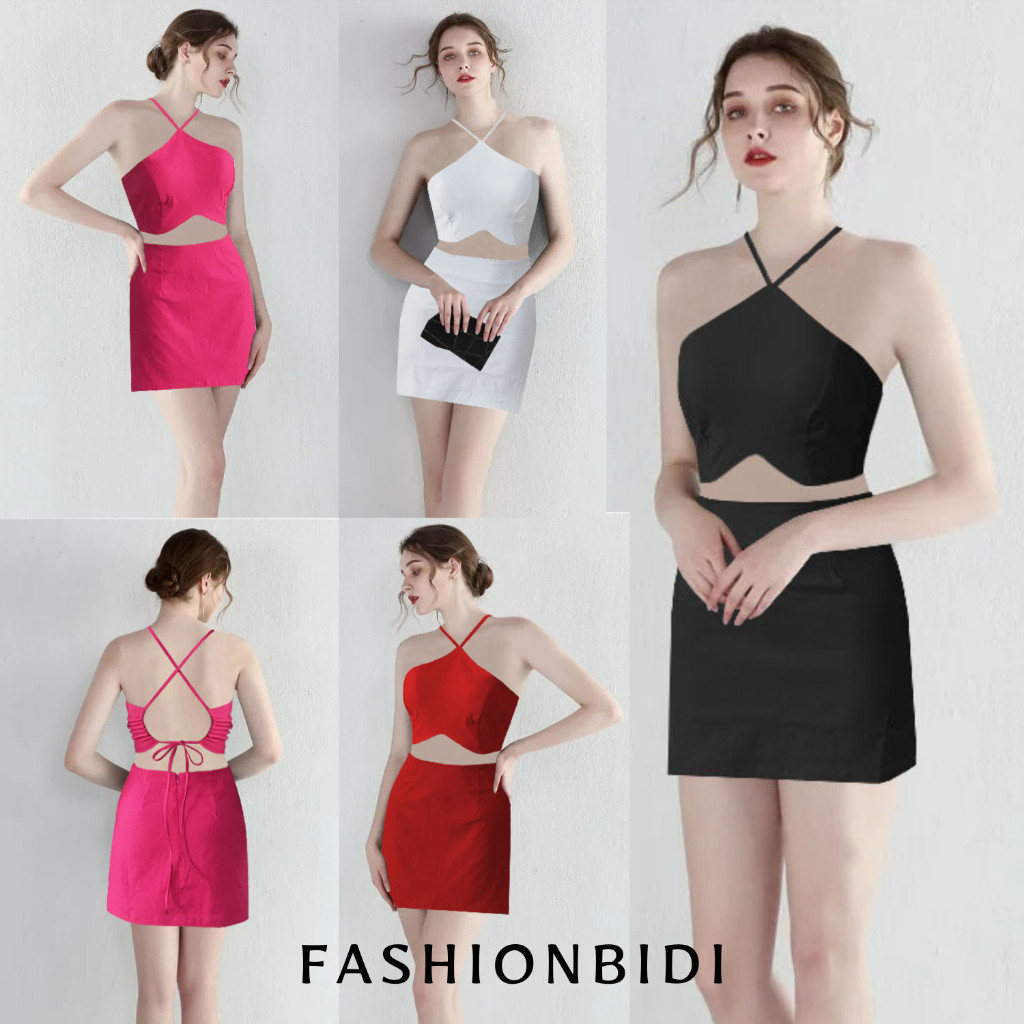 Alexandea Bodycon Dress Sexy Halter