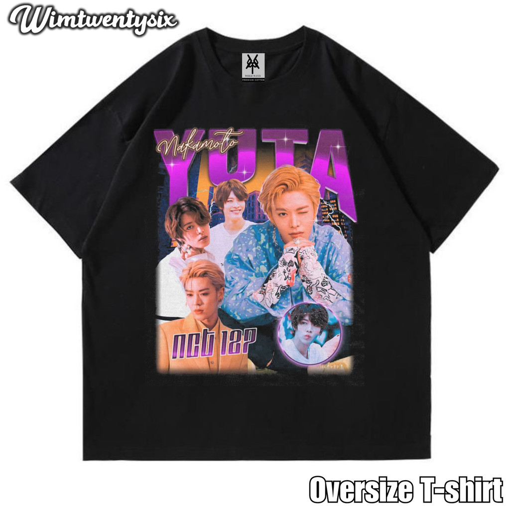 KAOS OVERSIZE | VINTAGE | T-SHIRT OVERSIZE | KAOS YUTA NCT 127