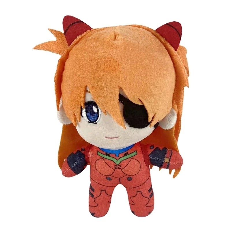 20cm New Ayanami Rei Plush Asuka Langley Soryu Rei Plush Stuffed Ray Japanese Anime Kawaii Cute Cart