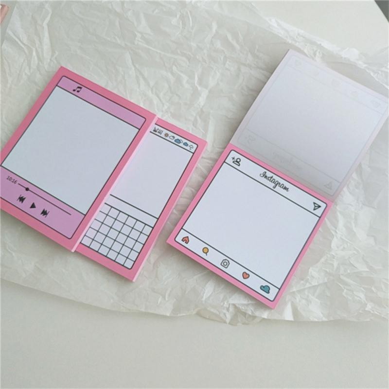 

Memorandum Paper Lovely Candy Color Ins Style Korean Same Style Sticky Notes Dialog Box Sticky Notes 810.5cm Non-sticky Notes