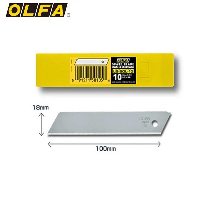 

10pcs X OLFA LB-SOL-10 Blades 18mm Heavy-Duty Snap-off Blade for Crafts, Scrapbooking, Card Making, Quilting, Fabric Cutting