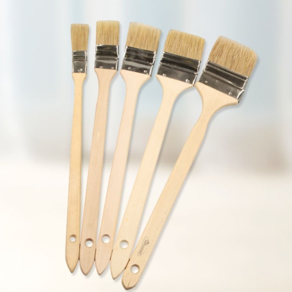

Long Handle Elbow Marine Paint Brush Solid Wood Handle Cleaning Tool Elbow Paint Brush Wall Painting Mixed Pig Mane Hair