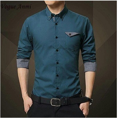 Kemeja Pria  Slim Fit Remaja Dewasa Panjang Terbaru Keren Atasan Pakaian Cowok Kasual Hem Cowok Arie