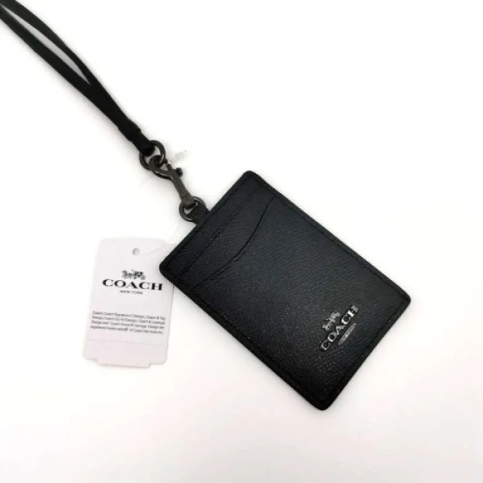

Gantungan COÂCH Lanyard In Signature Canvas ID F57311 Black