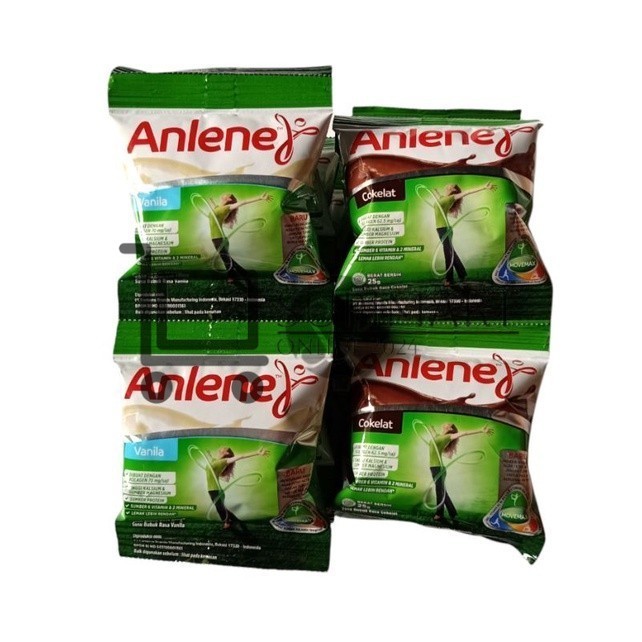 

Anlene Susu Bubuk Sachet Vanila 20gr Renteng / Anlene Sachet / Anlene Ecer