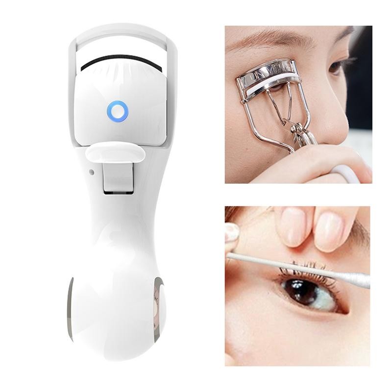 1pcs Eyelash Curler Portable Electric Heated Comb Eye Lash Long Lasting Eyelashes Curls Thermal Eyel