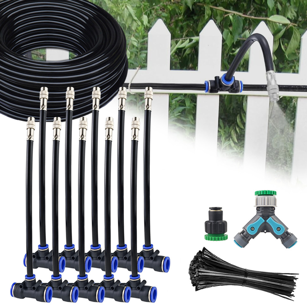 5M-20M Drip Irrigation Kit Automatic Irrigation System 360°Adjustable Spray Nozzles 1/2inch Irrigati