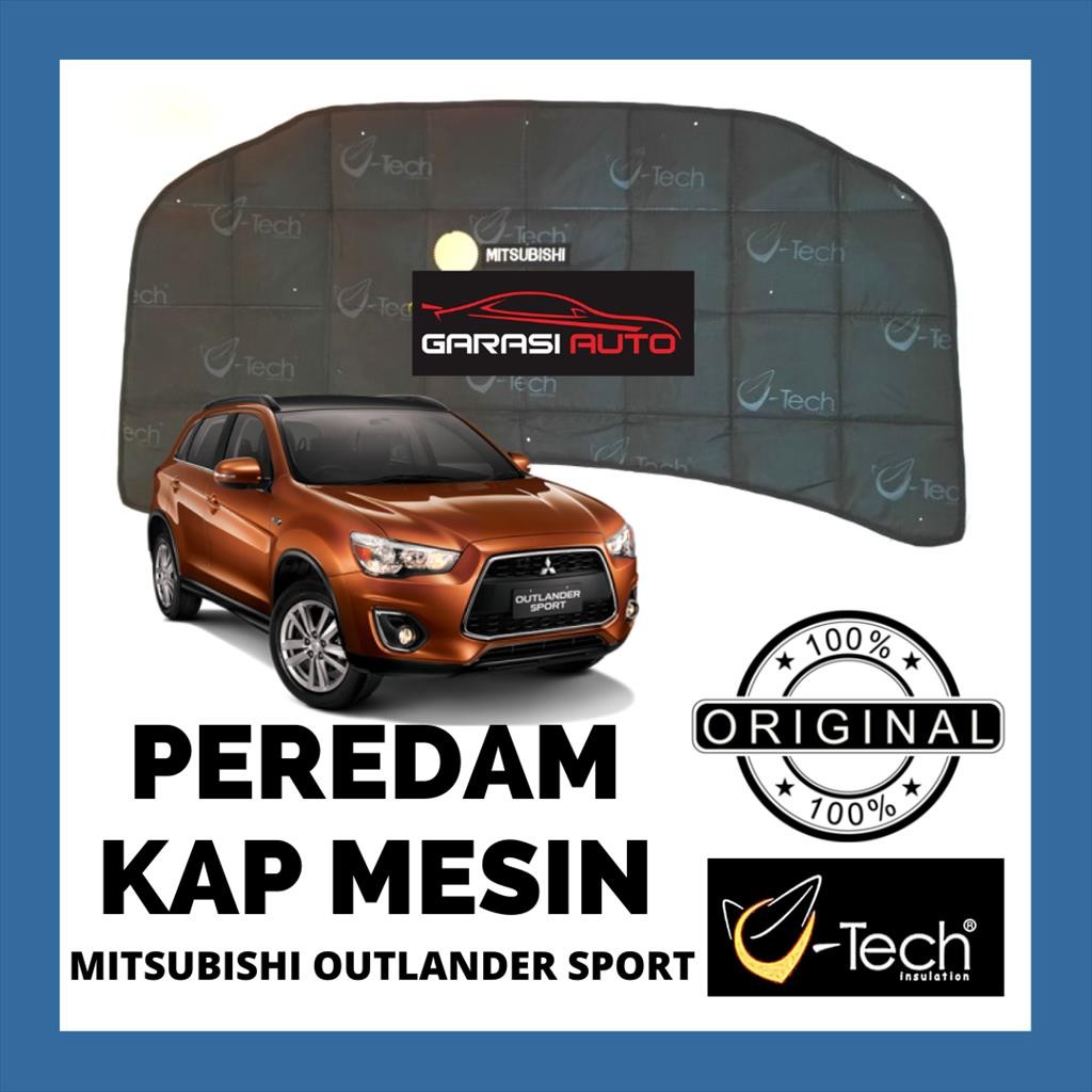 Peredam Panas dan Suara Kap Mesin Mobil Mitsubishi Outlander Sport Original VTECH