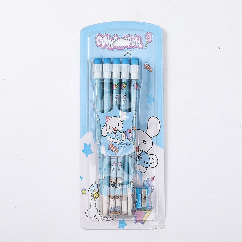 

Set Pensil Alat Tulis Sekolah Anak 10 in 1 Motif Sanrio Stationary Set Lucu Suvenir Kado