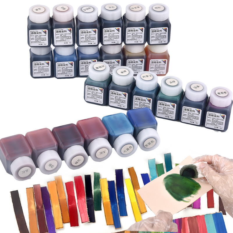 

25ml Leather Paint For Bag Sofa Car Seat Scratch Leather Dye Repair Color Change Paint Used For Vegetable Tanning Material