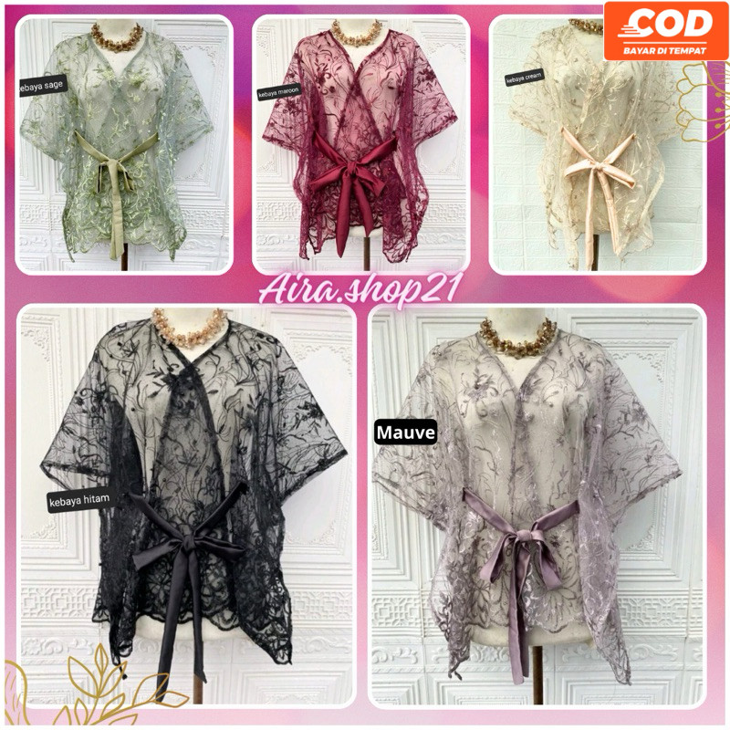 KEBAYA OUTER TILE TALI MEWAH PREMIUM-OUTER BRUKAT