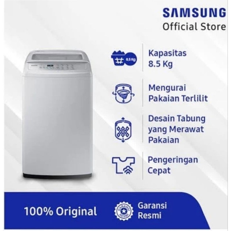 SAMSUNG WA85H4200 MESIN CUCI 1 TABUNG TOP LOADING / WOBBLE/ 8.5kg