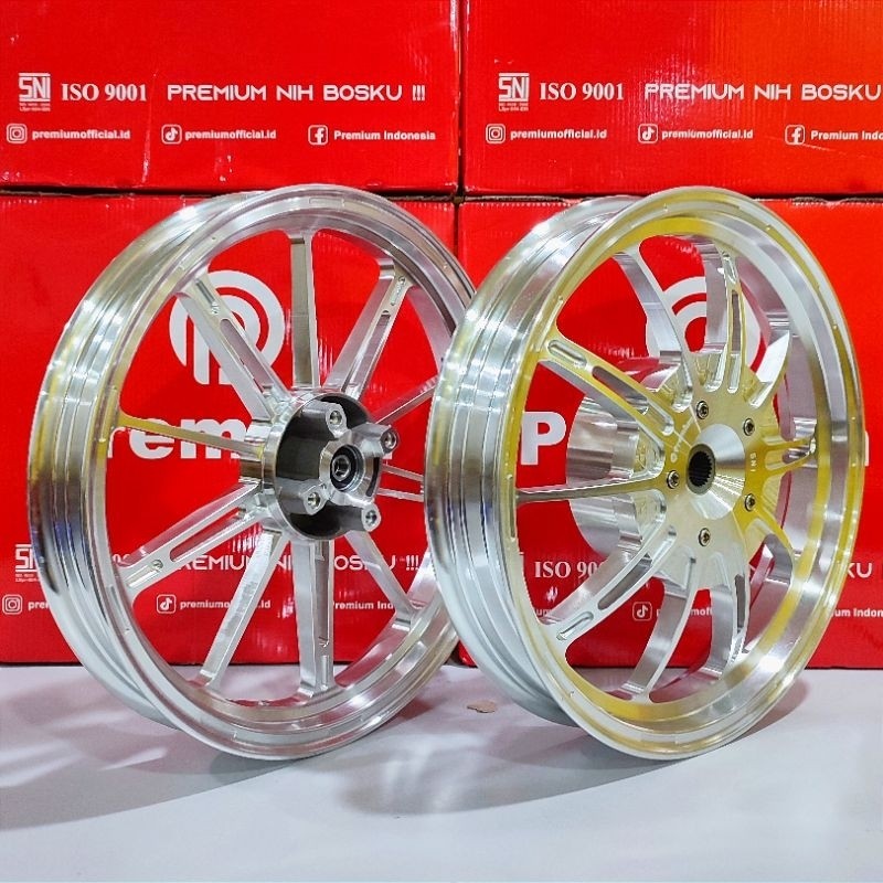 VELG PREMIUM P10  F : 1.85x14 & R : 2.15x14 VARIO 125/ VARIO 150 Mjs Speed Shop