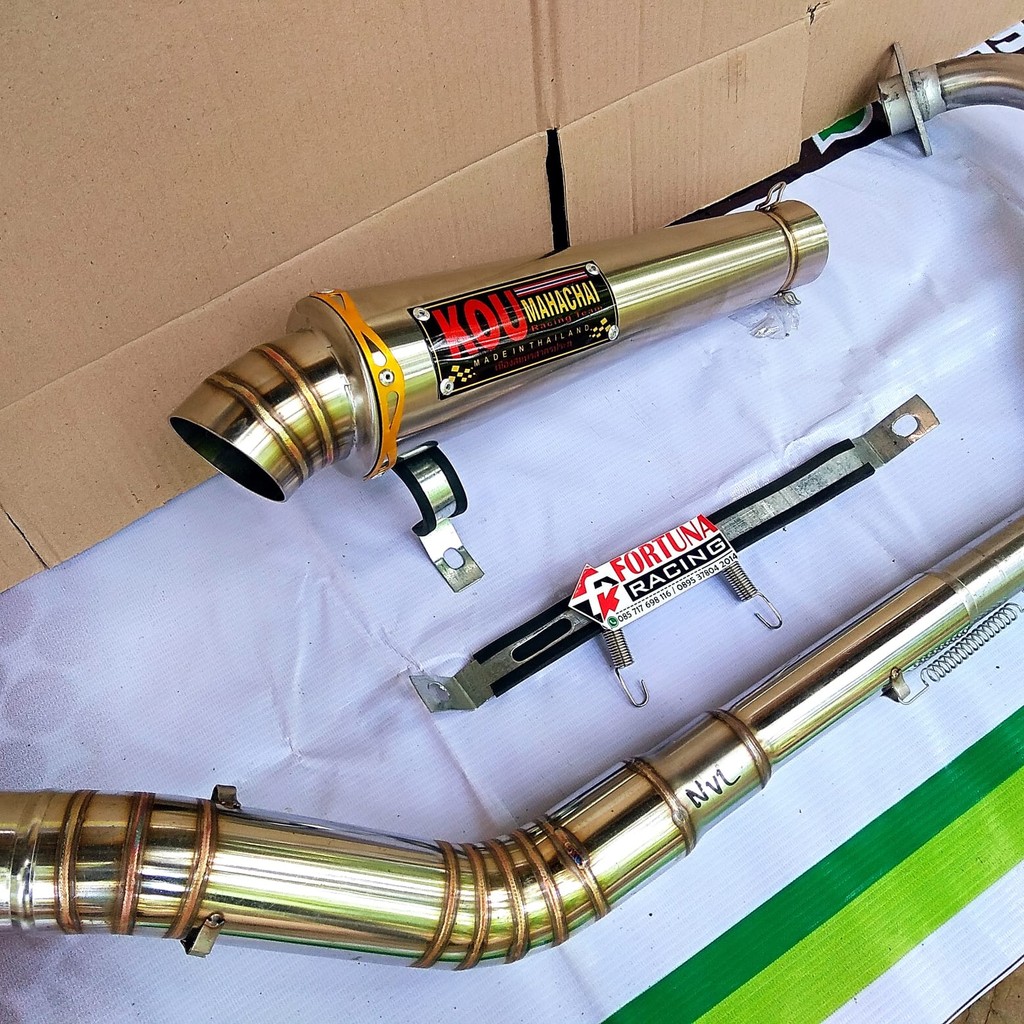 Knalpot racing Koumahacai polos for Vixion SatriaFu CB, CBR 150, GSX R150, SONIC, Byson Verza