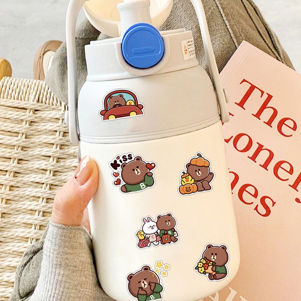 

50 Pcs Sticker Line Vinyl Waterproof untuk Tempelan Laptop Tumbler HP Koper DIY [9]