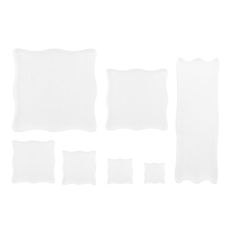 

7 Pieces Clear Stamp Blocks, Acrylic Stamping Blocks Tools Set With Grid For Scrapbooking Crafts, Cards, Schedule Book