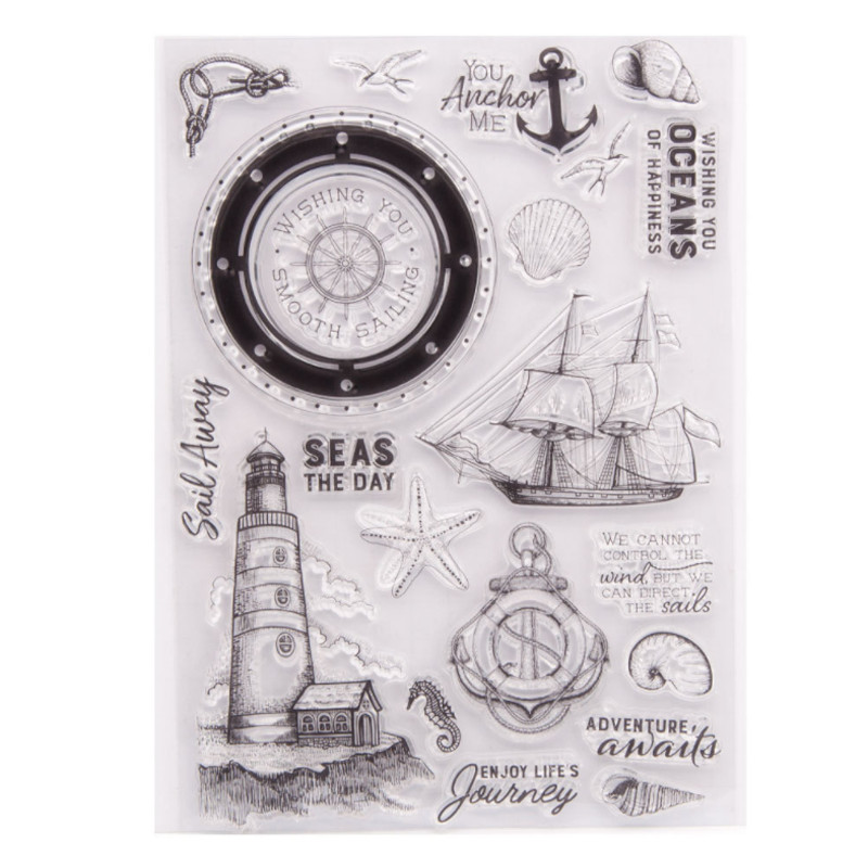 

1pc Steamship Transparent Clear Silicone Stamp Seal DIY Scrapbooking Rubber Stamping Coloring Embossing Diary Decor Reusable