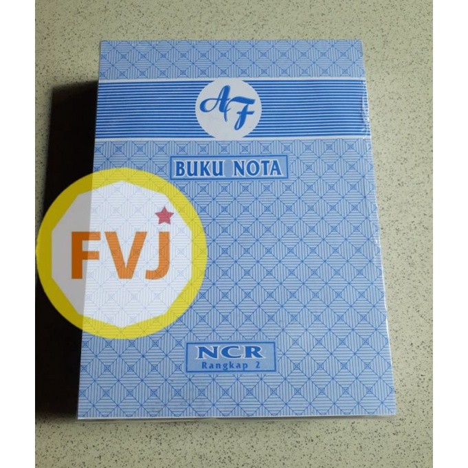

10 buku nota ncr AF 6 besar 1/2 folio 2 rangkap 3 rangkap