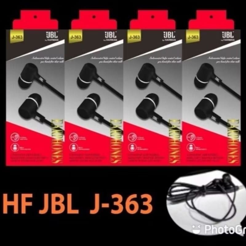 [D.A] HF HEADSET HANSFREE JBL J-363 EARPHONE J363 MUSIC BASS STEREO BASS BERKUALITAS
