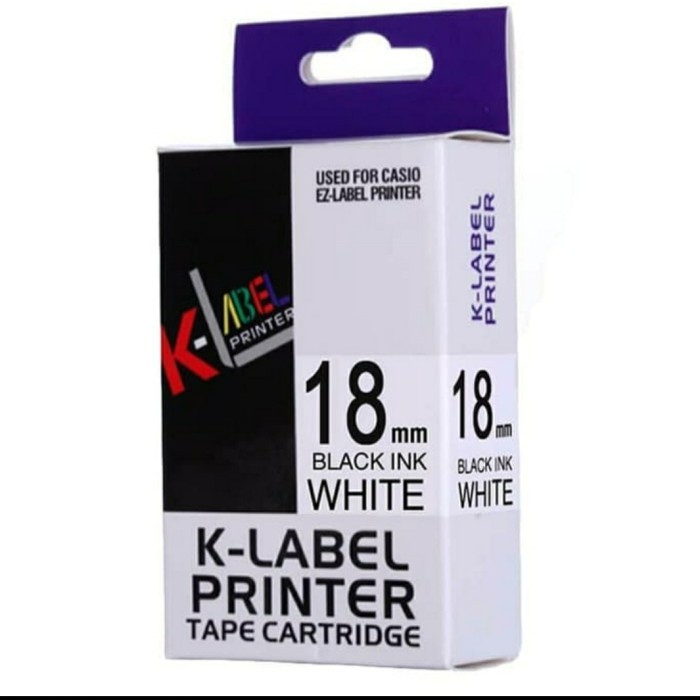 

K-Label Printer Tape Catridge for Casio 18 mm / EZ Label IT for Casio 18mm