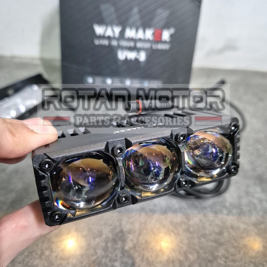 Mini Projie VIRAL UPS Way Maker UW-3 2 X 75W / UPS UW3 Mini Laser Led / Lampu Sorot UPS UW 3 / Mini 