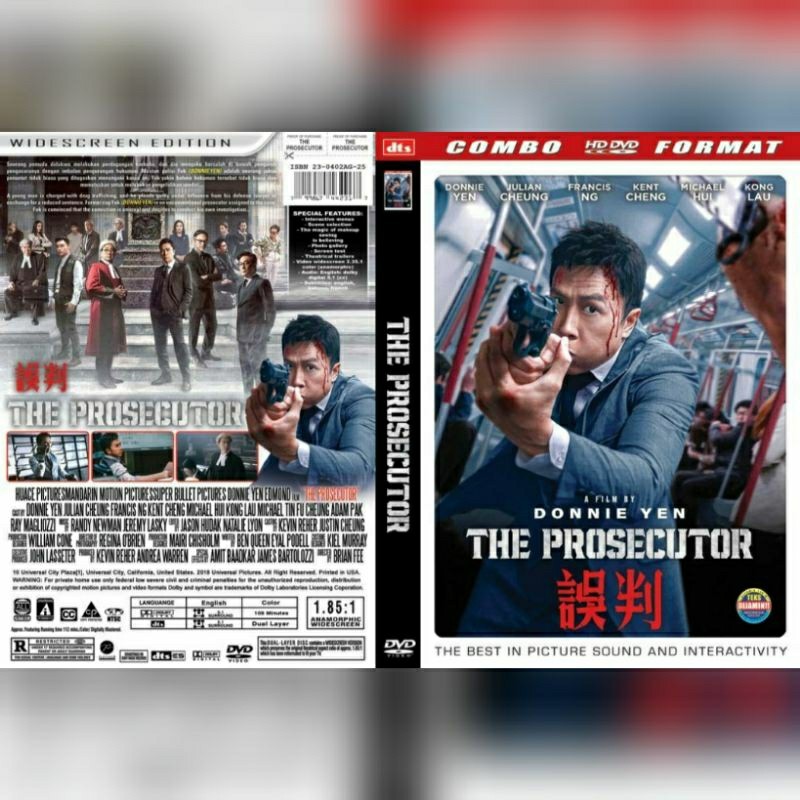 DVD The Prosecutor 2025(Donnie Yen)