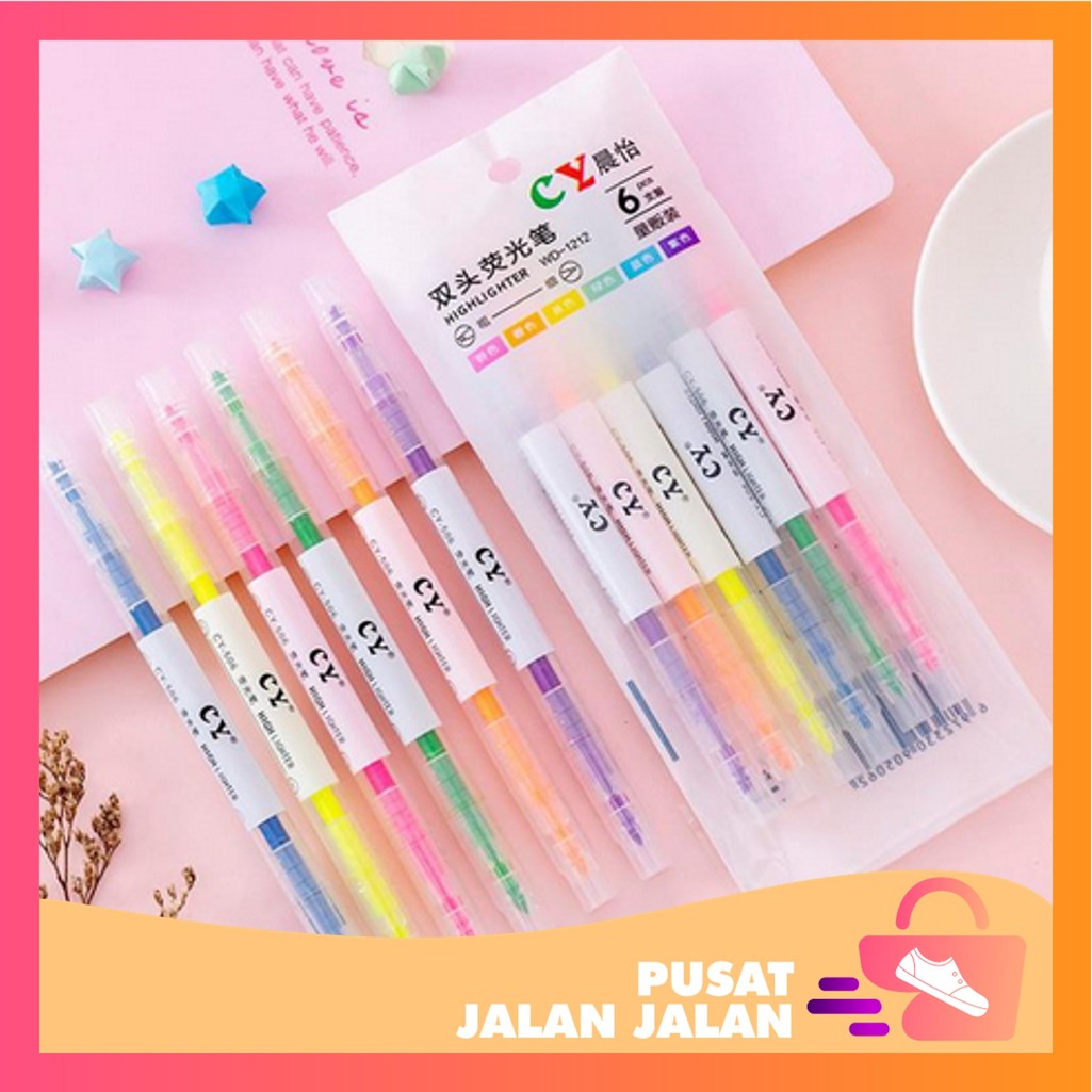 

PJJ - S5821 1 Set Stabilo Warna Warni / Highlighter Warna Warni / 1 Set Stabilo Highlighter Warna / Stabilo Warna