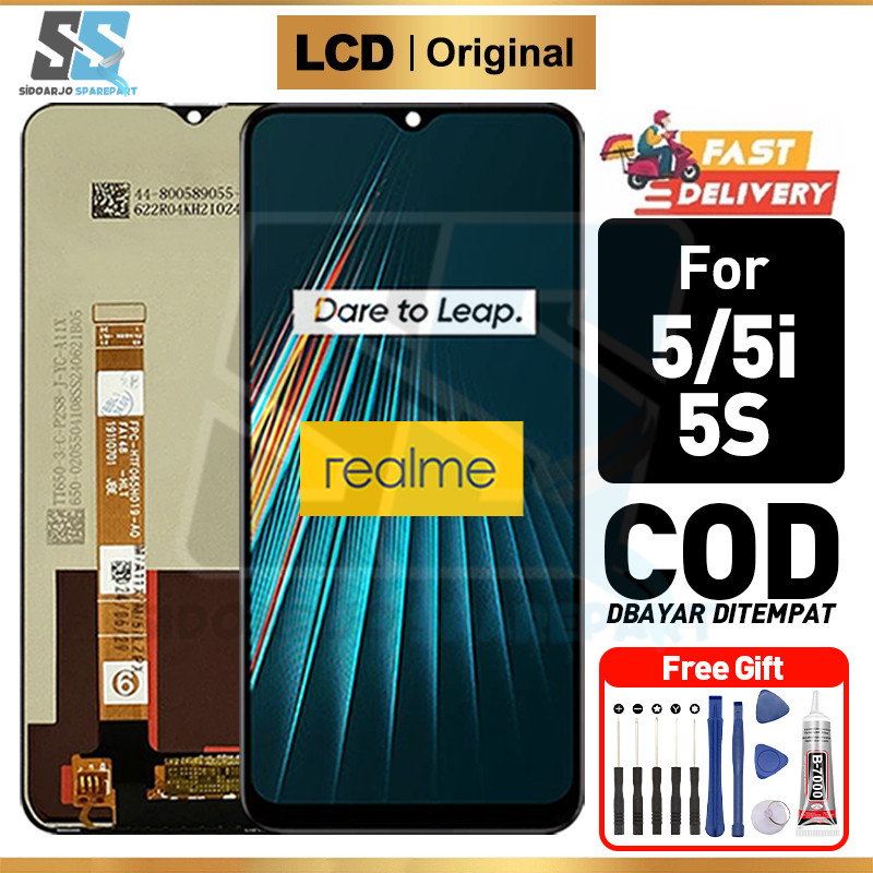 LCD Realme 5 Realme 5i Realme 5S Original 100% LCD Touchscreen asli Fullset Ori Compatible For Glass
