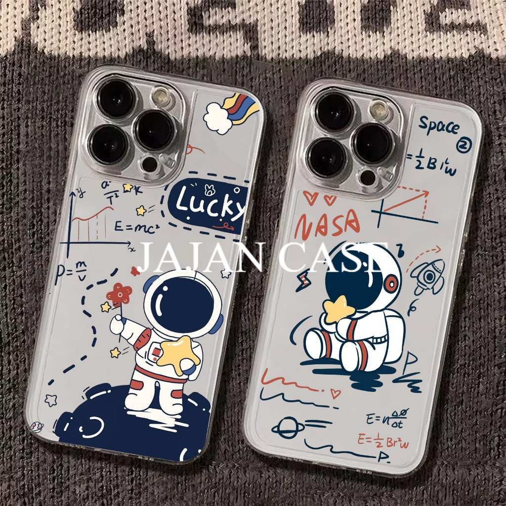 Casing Hp Astronout Nasa For Infinix Hot 50 50i 40i 30i 20i Smart 9 8 7 6 5 4 Infinix Note 40 4G - I