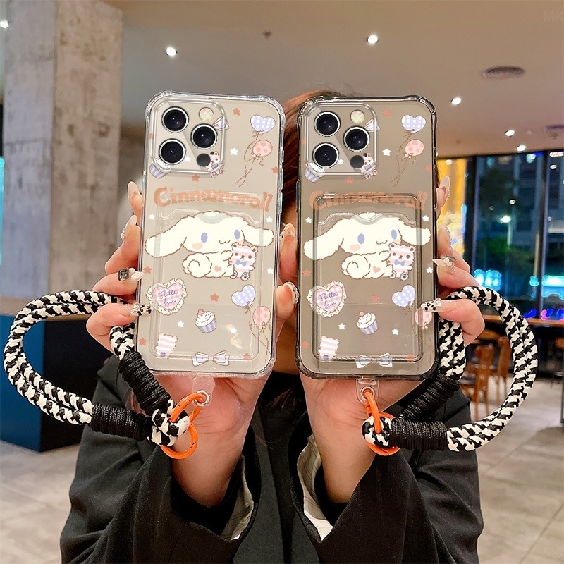 For iPhone 16 ProMax phone case 8/XR/15/Fashion 7 Cartoon Plus soft rubber 6s lanyard SE new model 1