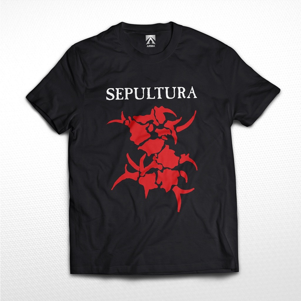 KAOS BAND SEPULTURA Logo / tshirt musik Thrash Metal baju distro unisex KAOS BAND VINTAGE