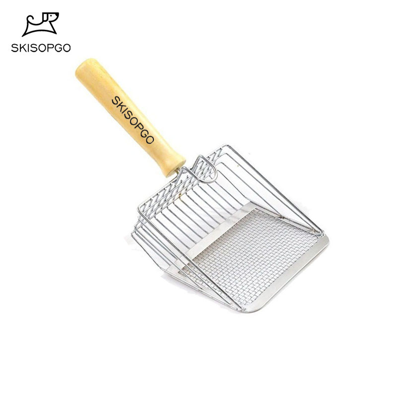 Sekop Serokan Pasir Stainless /Sekop Serokan Pasir Kucing /Serok Pasir Cat Litter Scoop /Serokan Pas