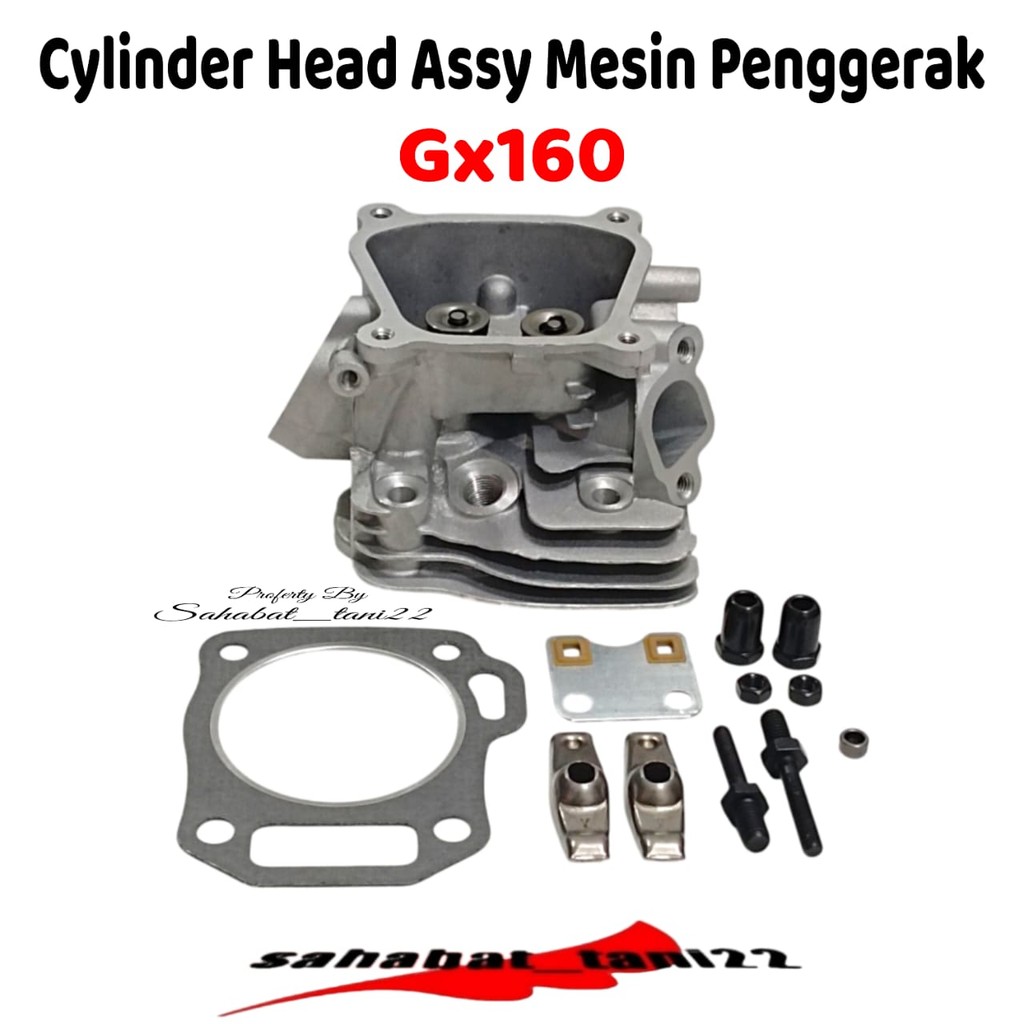 Cylinder Head Assy GX160 GX200 Cylinder Kop SET Mesin Penggerak GX160 GX200