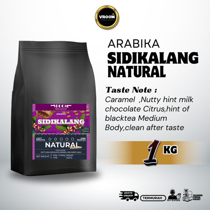 

[PROMO TERBAIK]- Kopi Arabika Sidikalang Natural Sumatra Biji Kopi Matang Bubuk 1kg - 1kg, Medium