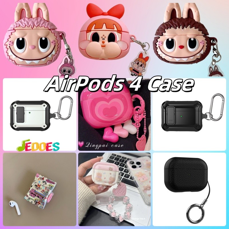 Casing AirPods 4 Silicon Case AirPods 4 ANC Casing TWS Apple AirPods Pro 4 Kartun Lucu untuk AirPods
