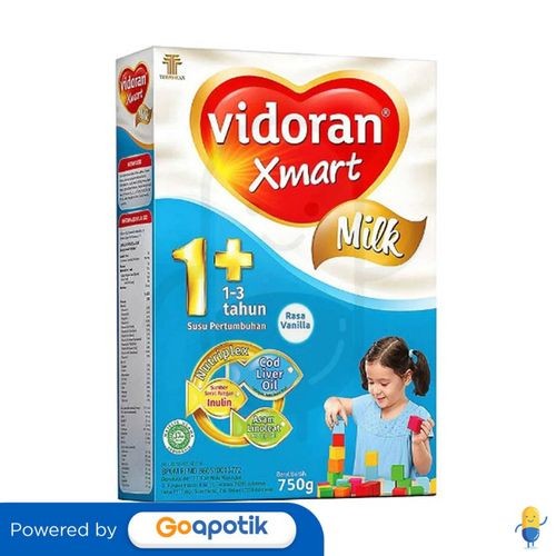 

Vidoran Xmart Milk 1+ Usia 1 - 3 Tahun Rasa Vanila 725 Gram