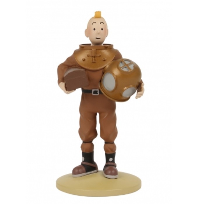 TINTIN IN A DIVING SUIT Resin Figure The Tin Tin Toy Koleksi Collection Figurine Pajangan Action Fig