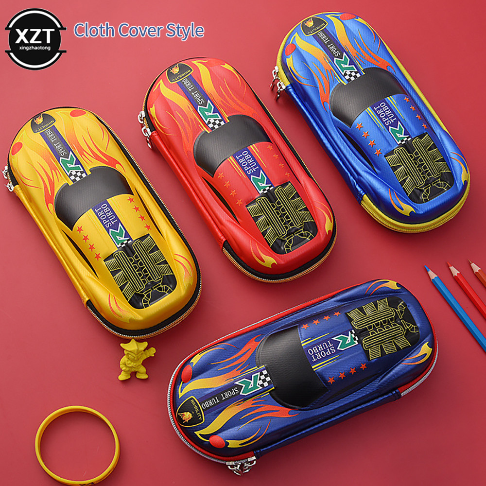 

3D Racing Car Pencil Cases Cartoons School Pencil Case for Children Stationery Box EVA Plastic Pen Case Boy Cute Pen Bag Gifts