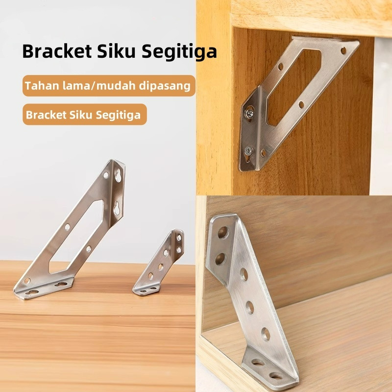 Bracket Siku Trapesium Ambalan Sudut Kabinet/Bracket Siku Segitiga/Bracket Siku Ambalan Sudut Kabine