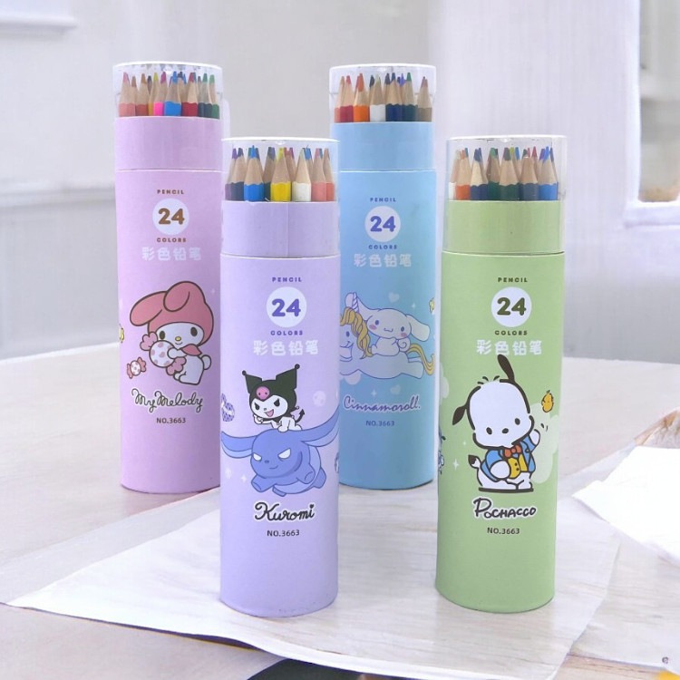 

(12/24warna) Pensil Warna Tabung / Pencil Warna Color Tube 12/24 Warna